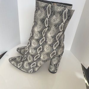Snake Skin booties